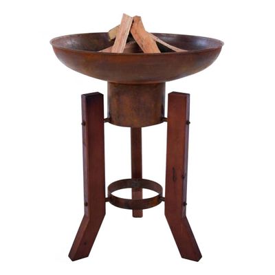 Woody vuurschaal van cortenstaal