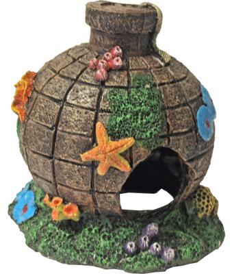 Polyresin ornament bom met begroeiing 13x14 cm Gebr de Boon - Gebr de boon