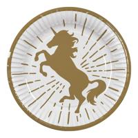 Boland Papieren bordjes unicorn set a 10 ø23cm