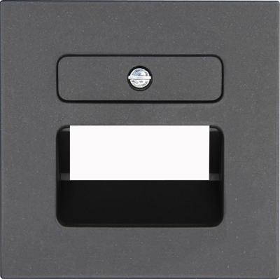 Kopp HK07 antraciet afdekplaat UTP dubbel - 4623060