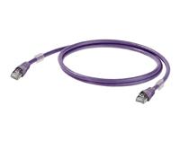 Weidmüller 1201270010 RJ45 Netwerkkabel, patchkabel CAT 6A S/FTP 1.00 m Magenta UL gecertificeerd 1 stuk(s)