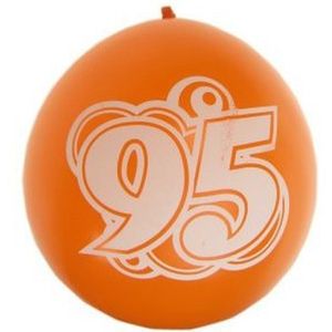 8x stuks verjaardag ballonnen 95 jaar thema