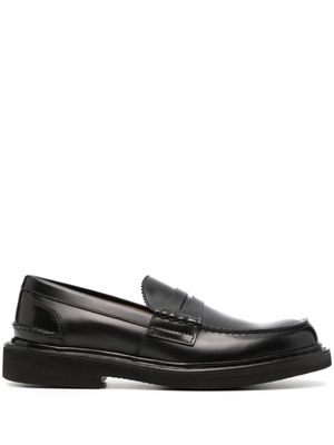 Premiata mocassins en cuir à entaille penny - Noir
