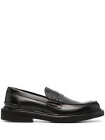 Premiata mocassins en cuir à entaille penny - Noir