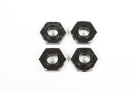 17mm Aluminum Hub - Black (4pcs) (AX31230)