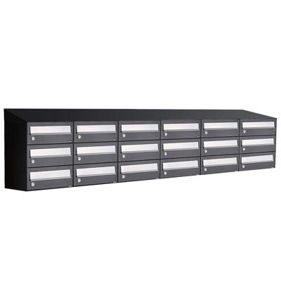 Allux Hive Set 6-Breed, 3-Hoog Met Dak Zwart - 40030070_6x3d