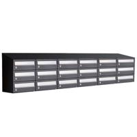 Allux Hive Set 6-Breed, 3-Hoog Met Dak Zwart - 40030070_6x3d
