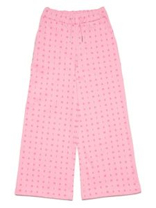 Marni Kids pantalon de jogging à logo imprimé - Rose