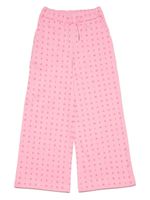 Marni Kids pantalon de jogging à logo imprimé - Rose - thumbnail