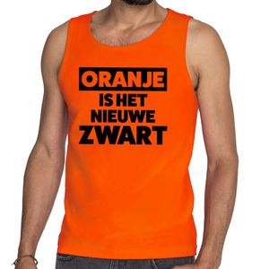 Oranje Koningsdag Oranje is het nieuwe zwart tanktop heren