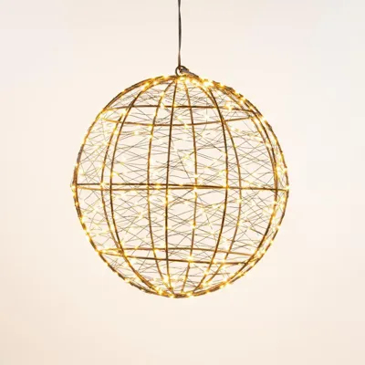 Bal metaal 300led fl. d25cm cw Bal metaal 300led fl. d25cm cw