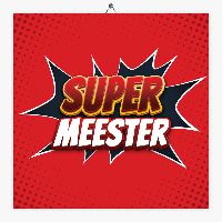 Tekst tegeltje super meester