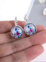 Fashion Daisy Animal Plants Pattern Alloy Drop Earrings