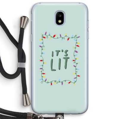 It's Lit: Samsung Galaxy J5 (2017) Transparant Hoesje met koord