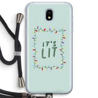 It's Lit: Samsung Galaxy J5 (2017) Transparant Hoesje met koord