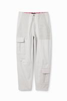 Cargobroek met patch - WHITE - 34 - thumbnail