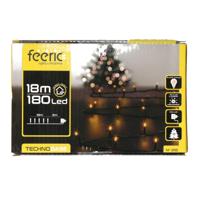 Kerstverlichting lichtsnoer - 180 led lampjes - warm wit - 18 meter -?groen snoer