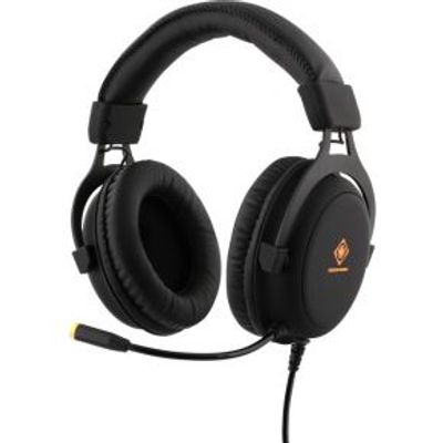 Deltaco GAM-030 hoofdtelefoon/headset Hoofdband 3,5mm-connector USB Type-A Zwart