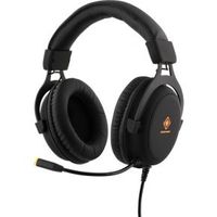 Deltaco GAM-030 hoofdtelefoon/headset Hoofdband 3,5mm-connector USB Type-A Zwart