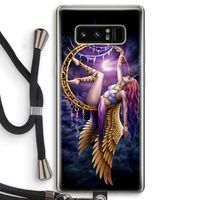 Aerial Angel: Samsung Galaxy Note 8 Transparant Hoesje met koord