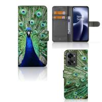 OnePlus Nord 2T | Telefoonhoesje | Met pasjeshouder | Pauw