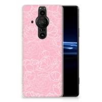 Sony Xperia Pro-I | TPU Case | White Flowers