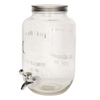 Drankdispenser - 3 liter - limonadetap - glas - 14,1 x 26,3 cm