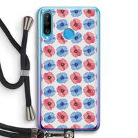 Klaproosjes: Huawei P30 Lite Transparant Hoesje met koord