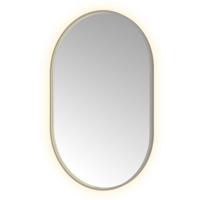 Hotbath &More Mirrors Oval LED Badkamerspiegel - Ovaal - 120 x 80 cm - Geborsteld Gunmetal