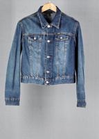 Diesel Blue vintage denim jacket in size M for Unisex