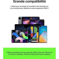 Gevlochten kabel - BELKIN - USB-A naar USB-C - 3 m - Zwart