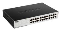 D-Link GO-SW-24G Unmanaged L2 Gigabit Ethernet (10/100/1000) 1U Zwart - thumbnail