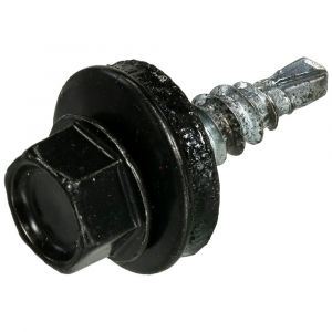 Homefix Profielplaatschroef Vz 6K Zwart Ral9005 4.8X20 | 20 stuks - 6701.21.30020