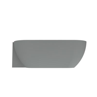 Arcqua Havana Halfvrijstaand Bad - 170x80cm - links - mat grijs BAD451143
