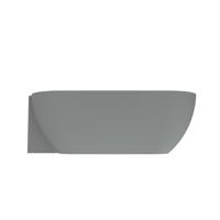 Arcqua Havana Halfvrijstaand Bad - 170x80cm - links - mat grijs BAD451143