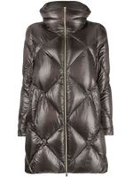 Herno diamond-quilted padded coat - Gris