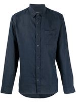Vince chemise en lin à manches longues - Bleu