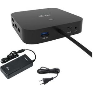 I-tec USB-C HDMI DP Docking Station with Power Delivery 100 W + Universal Charger 112 W