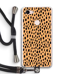 Panter: Pixel 3 XL Transparant Hoesje met koord