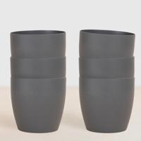 Bio plantenpotten bundel antraciet - P12 (6 stuks)