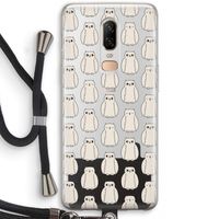 Uilen: OnePlus 6 Transparant Hoesje met koord