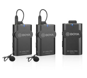 Boya 2.4 GHz Duo Lavalier Microfoon Draadloos BY-WM4 Pro-K2