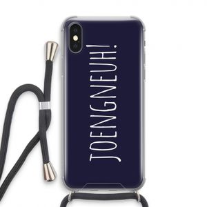 Joengneuh!: iPhone XS Transparant Hoesje met koord