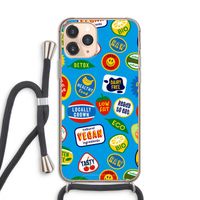 Fruitsticker: iPhone 11 Pro Transparant Hoesje met koord