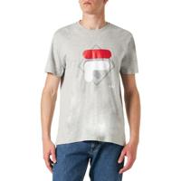 Heren-T-Shirt met Korte Mouwen Fila FAM0447 80000 Grijs - Maat: L