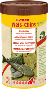 Sera Wels-Chips Nature 250ml - Natuurvoer voor Bodemvissen, Zonder Kunstmatige Additieven