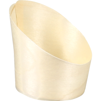 Cup | schuin | hout | Ø 55mm | 70mm | naturel | 1000 stuks