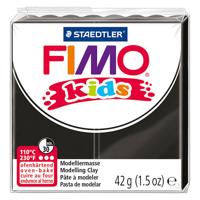 Fimo kids boetseerklei zwart, 42gr