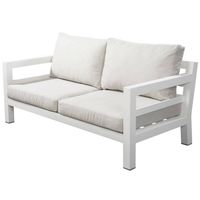 Midori sofa 2 seater alu white/mixed grey