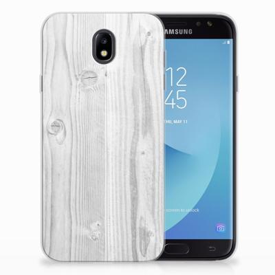 Samsung Galaxy J7 2017 | J7 Pro | Bumper Hoesje | White Wood